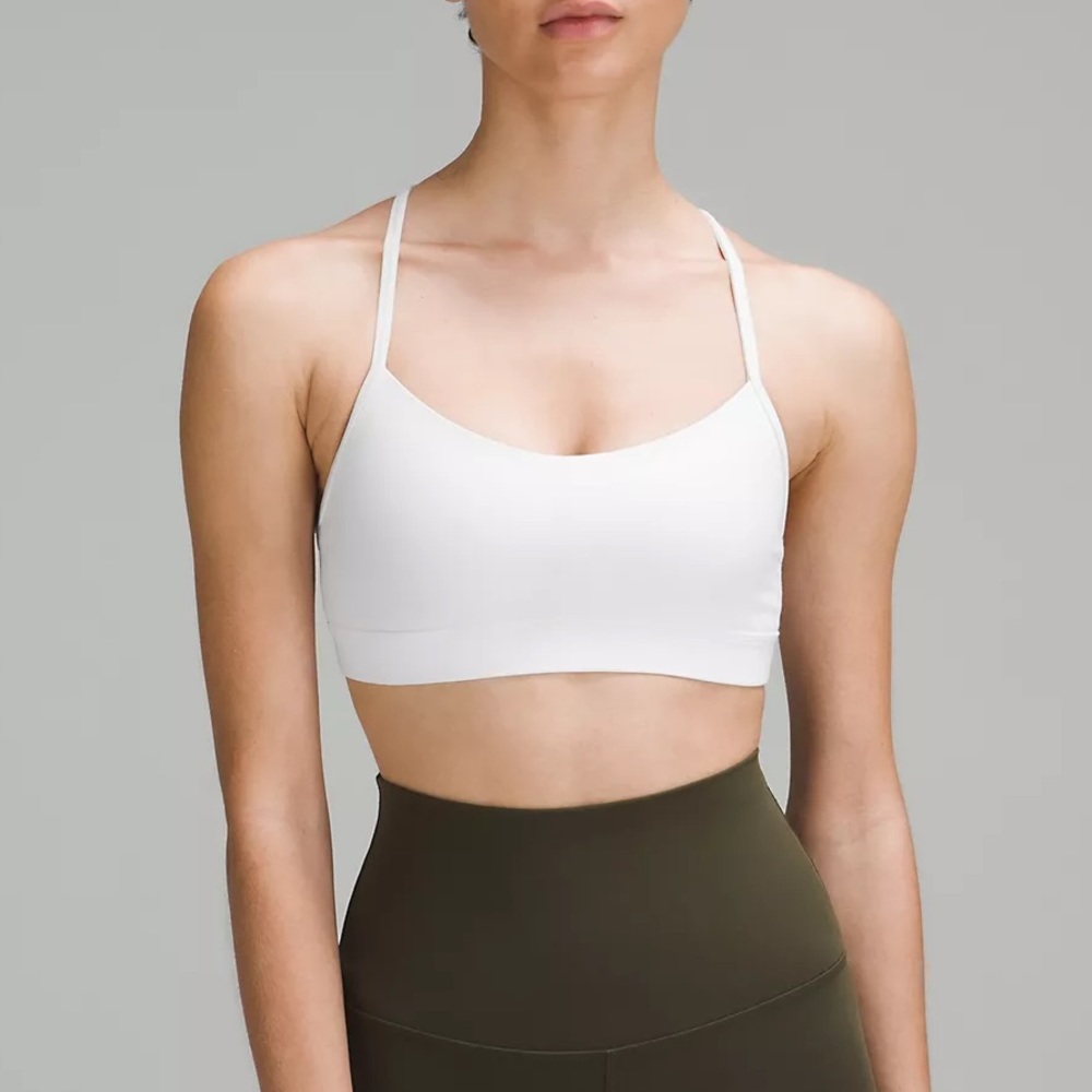 Lululemon Flow Y Bra - white - size 2